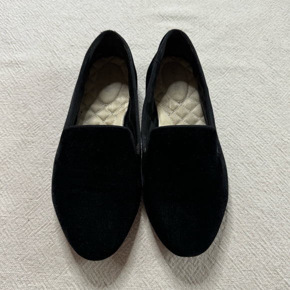 Birdies The Starling Slipper Loafers Black Velvet Slip On Flats Shoes 9 - Picture 2 of 8